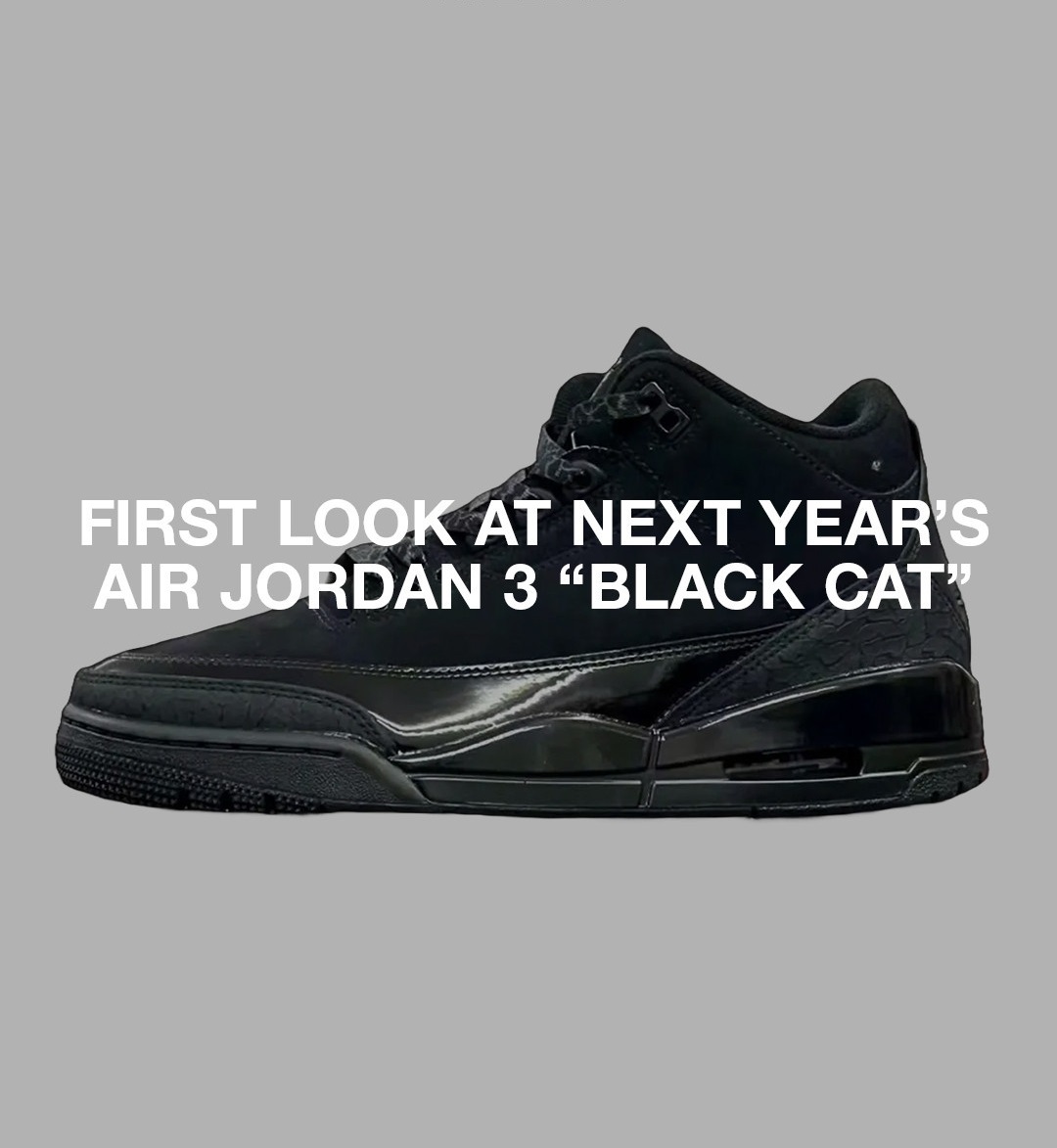 “Sneakerheads Rejoice: The Return of the Air Jordan 3 ‘Black Cat’ Set for January 2025!”