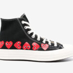 Converse Chuck Taylor All-Star 70 Hi Comme des Garcons PLAY Black multi heart