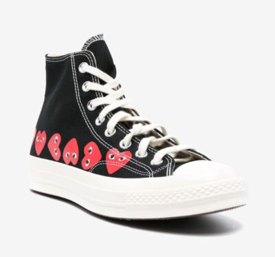 Converse Chuck Taylor All-Star 70 Hi Comme des Garcons PLAY Black multi heart
