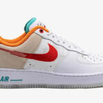 Nike Air Force 1 Low  PRM just Do It White Red Teal