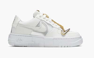 Nike AirForce 1 Pixel – Gold Chain