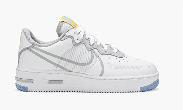 Air Force 1 React Smoke Grey Gold