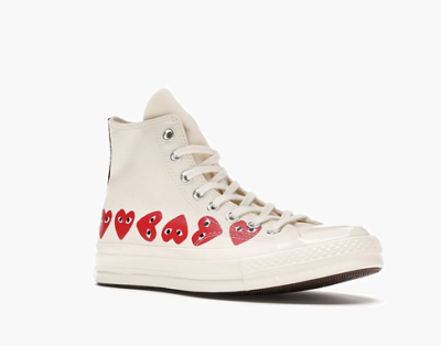 Converse Chuck Taylor All-Star 70 Hi Comme des Garcons Play Multi-Heart White
