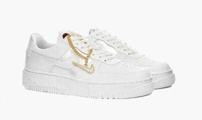 Nike AirForce 1 Pixel – Gold Chain