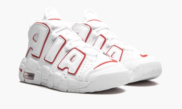 Nike Air More Uptempo White Varsity Red - Image 2